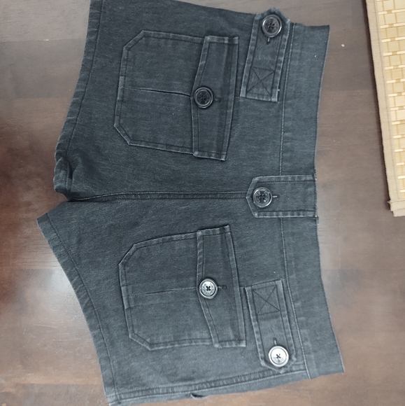 BeBe Shorts - black / grey denim with stretch - Picture 4 of 5